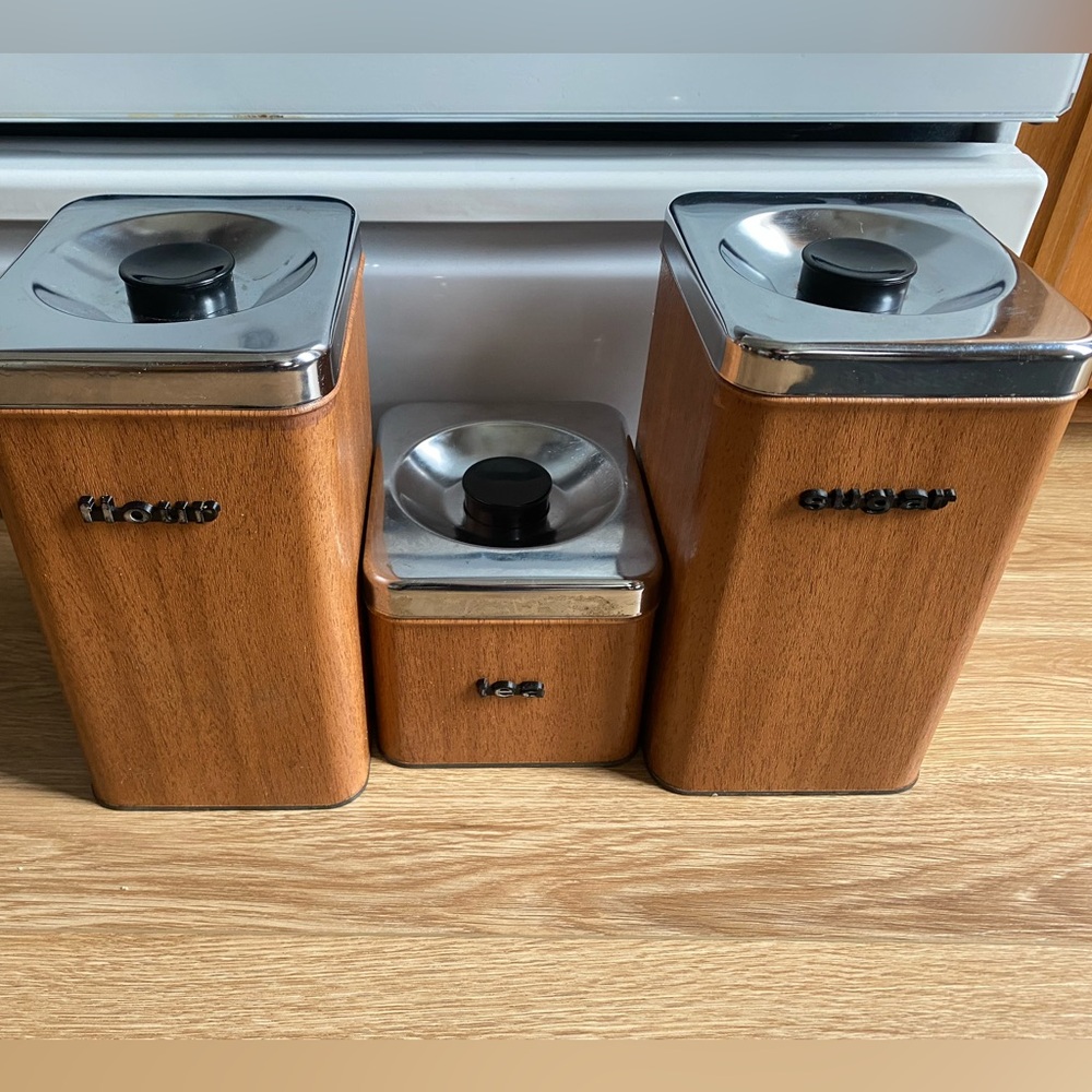 Vintage 3 Piece Canister Set